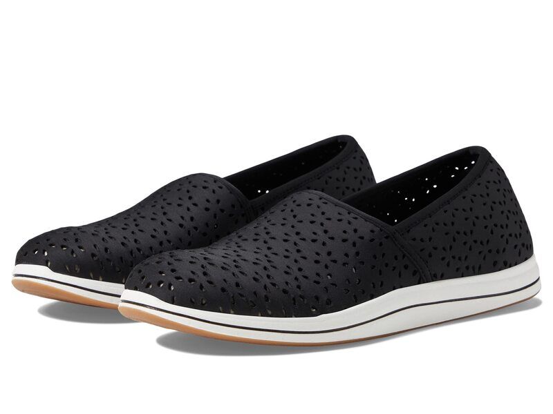 クラークス レディース シューズ スニーカー Clarks Breeze Emily Black Textile ブラック