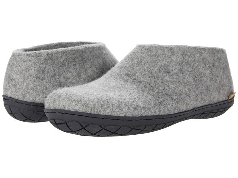 グリオプス メンズ シューズ サンダル ウール Glerups Wool Shoe Rubber Outsole GreyBlack Rubb ブラック