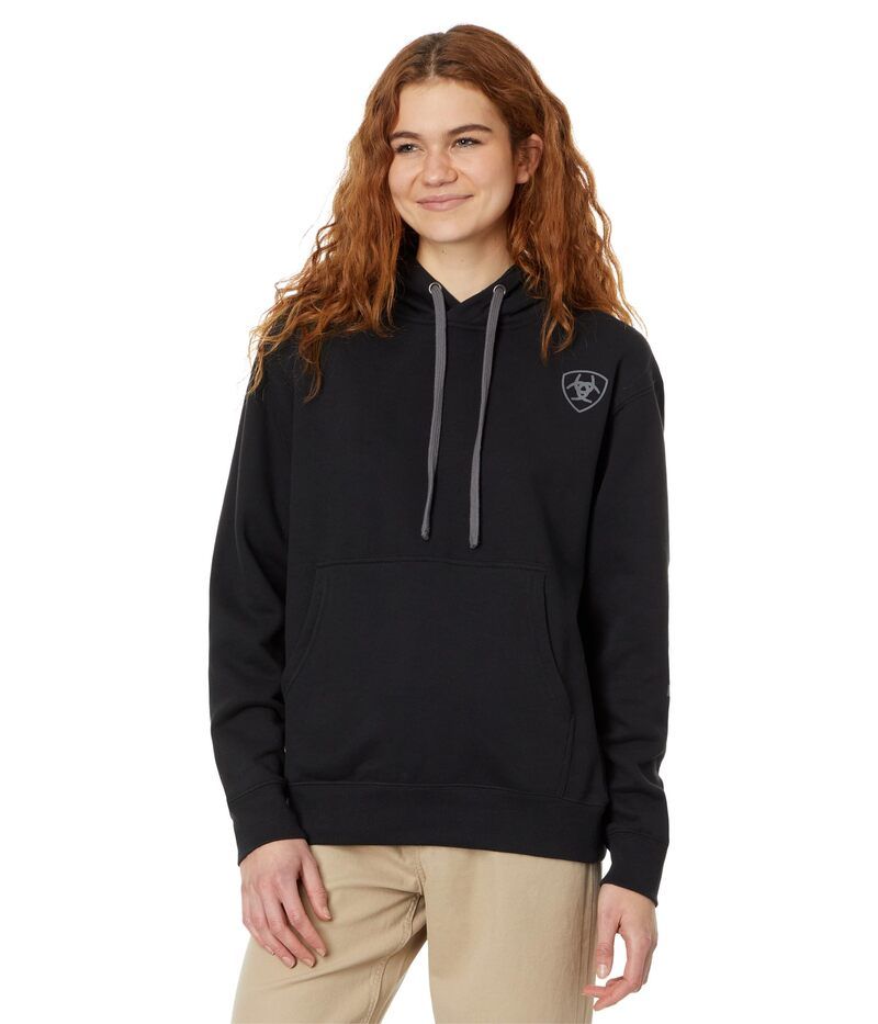 アリアト レディース アウター パーカー・スウェット ロゴ AriatR Logo Hoodie Black ブラック