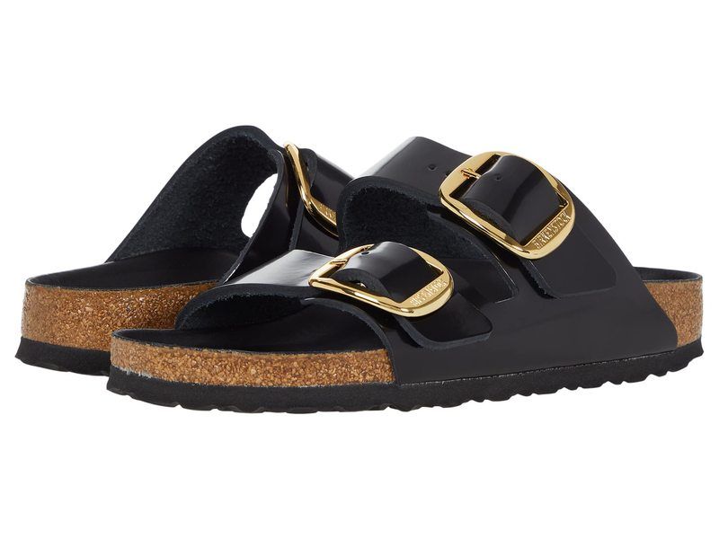 ビルケンシュトック レディース シューズ サンダル Birkenstock Arizona Big Buckle High Shine Blac