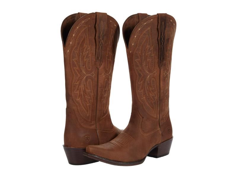 アリアト レディース シューズ ブーツ・レインブーツ Ariat Heritage X Toe Elastic Calf Distressed Brow