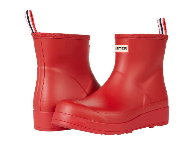 ハンター レディース シューズ ブーツ・レインブーツ Hunter Original Play Short Logo Red レッド