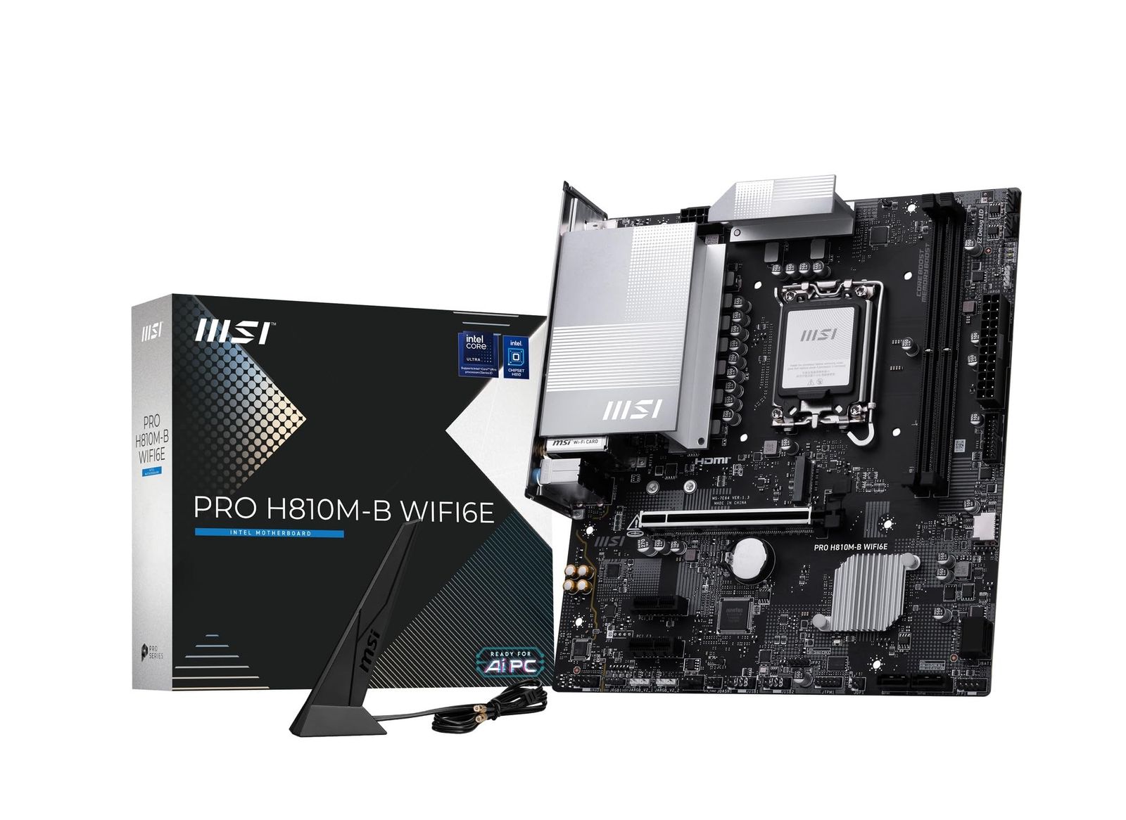 新品 MSI PRO H810M-B WIFI6E Micro-ATXマザーボード MB6915