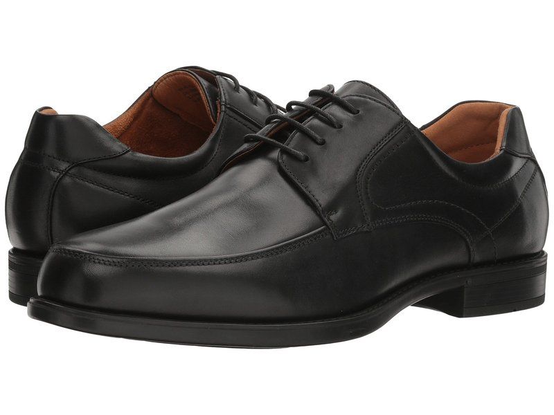 フローシャイム メンズ シューズ オックスフォード Florsheim Midtown Moc Toe Oxford Black Smooth ブラック