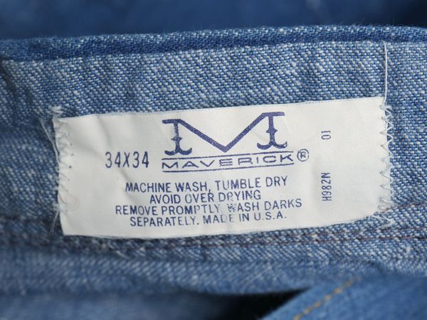 70s USA製 マーベリック フレア デニム パンツ メンズ 34 34 