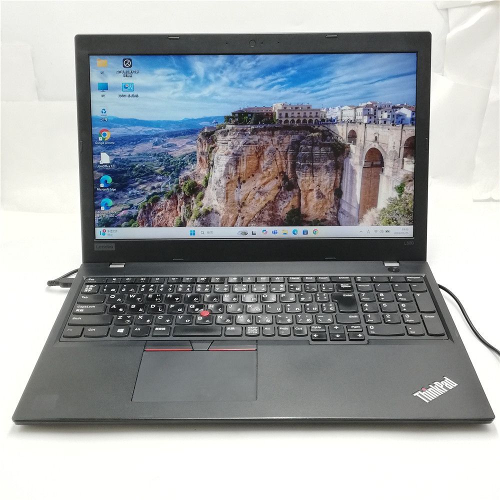 激安 初心者向け Wi-Fi有 レノボ 中古ノートパソコン Lenovo L580 Core i5 7200U 8GB 256GB 高速SSD 無線LAN Bluetooth Windows11 Office済
