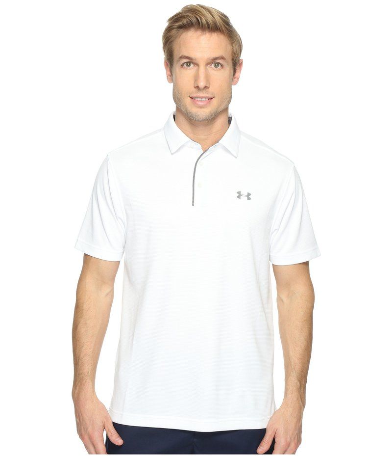 アンダーアーマー メンズ トップス シャツ ポロシャツ Under Armour Golf Tech Polo WhiteGraphite ホワイト