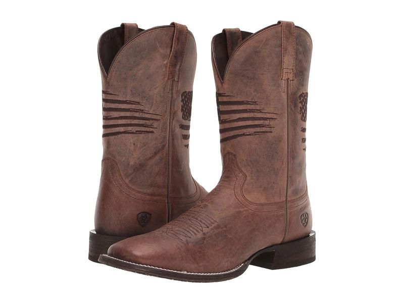 アリアト メンズ シューズ ブーツ・レインブーツ Ariat Circuit Patriot Weathered Tan タン