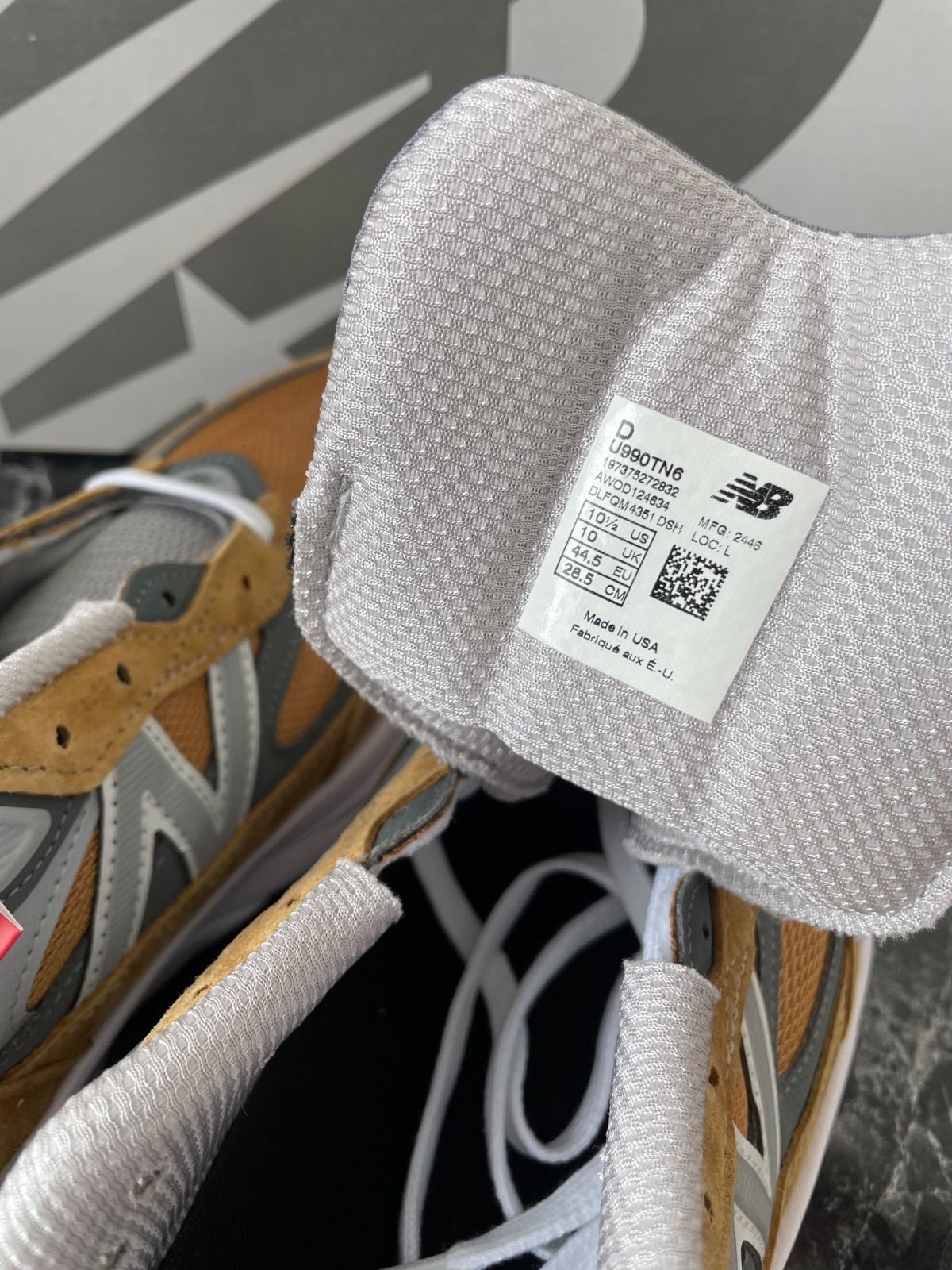 未使用品】new balance ニューバランス 990 V6 ブラウン U990TN6 28.5 