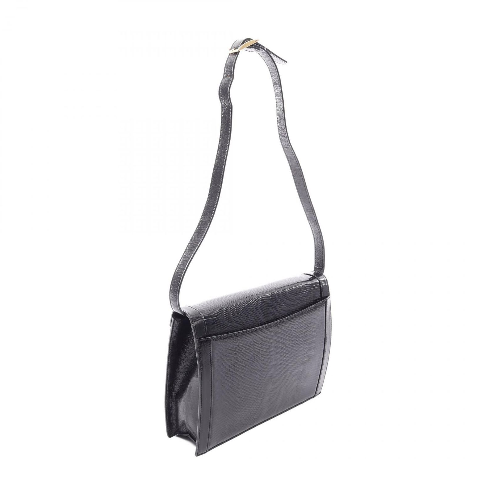 イヴ・サンローラン YVES SAINT LAURENT ショルダーバッグ リザード型
