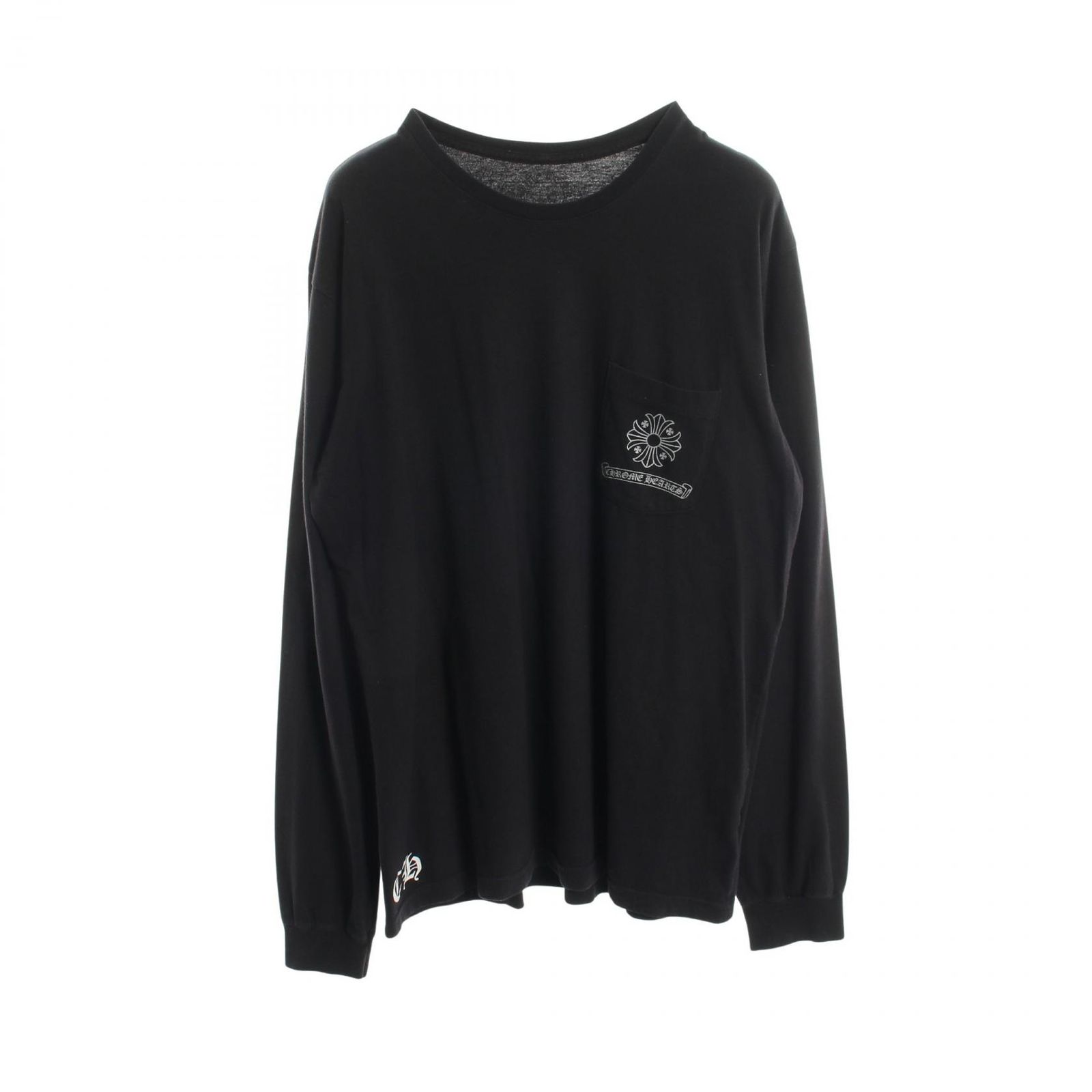クロムハーツ CHROME HEARTS 長袖Tシャツ CHプラス ブロッククロス プリント クルーネック コットン CHプラスブロッククロス メンズ Used B