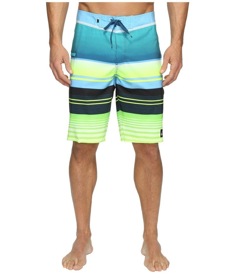 クイックシルバー メンズ 水着 ハーフパンツ・ショーツ ショートパンツ Quiksilver Everyday Stripe Vee 21 Boardshorts Moroccan Blue ブルー