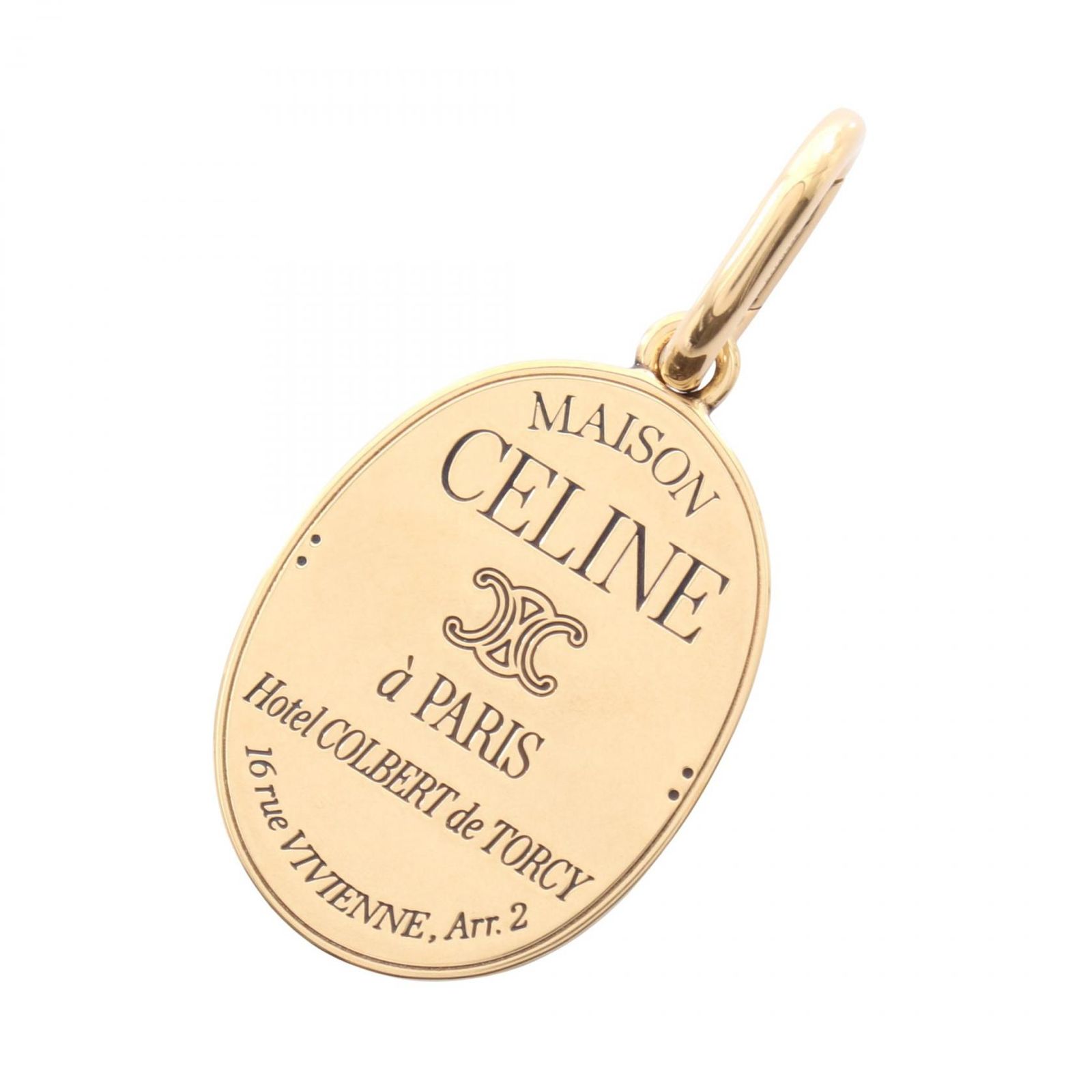 セリーヌ CELINE チャーム メダル B101O6BRA35OR ゴールド GP（ゴールドメッキ） キーホルダー チャーム レディース 新品