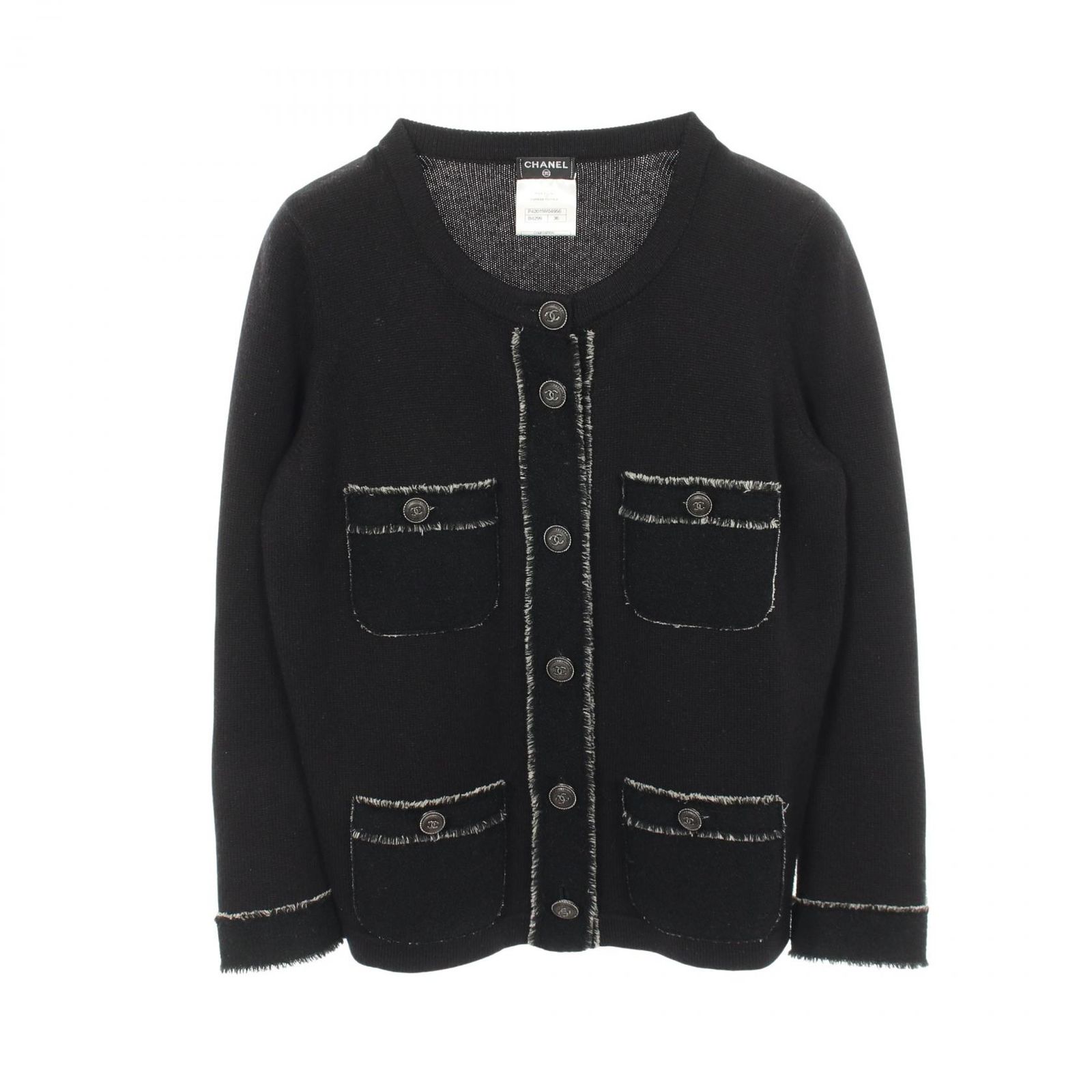 シャネル CHANEL カーディガン ココマーク P42011 W04956 カシミヤ カーディガン ココマーク レディース Used A
