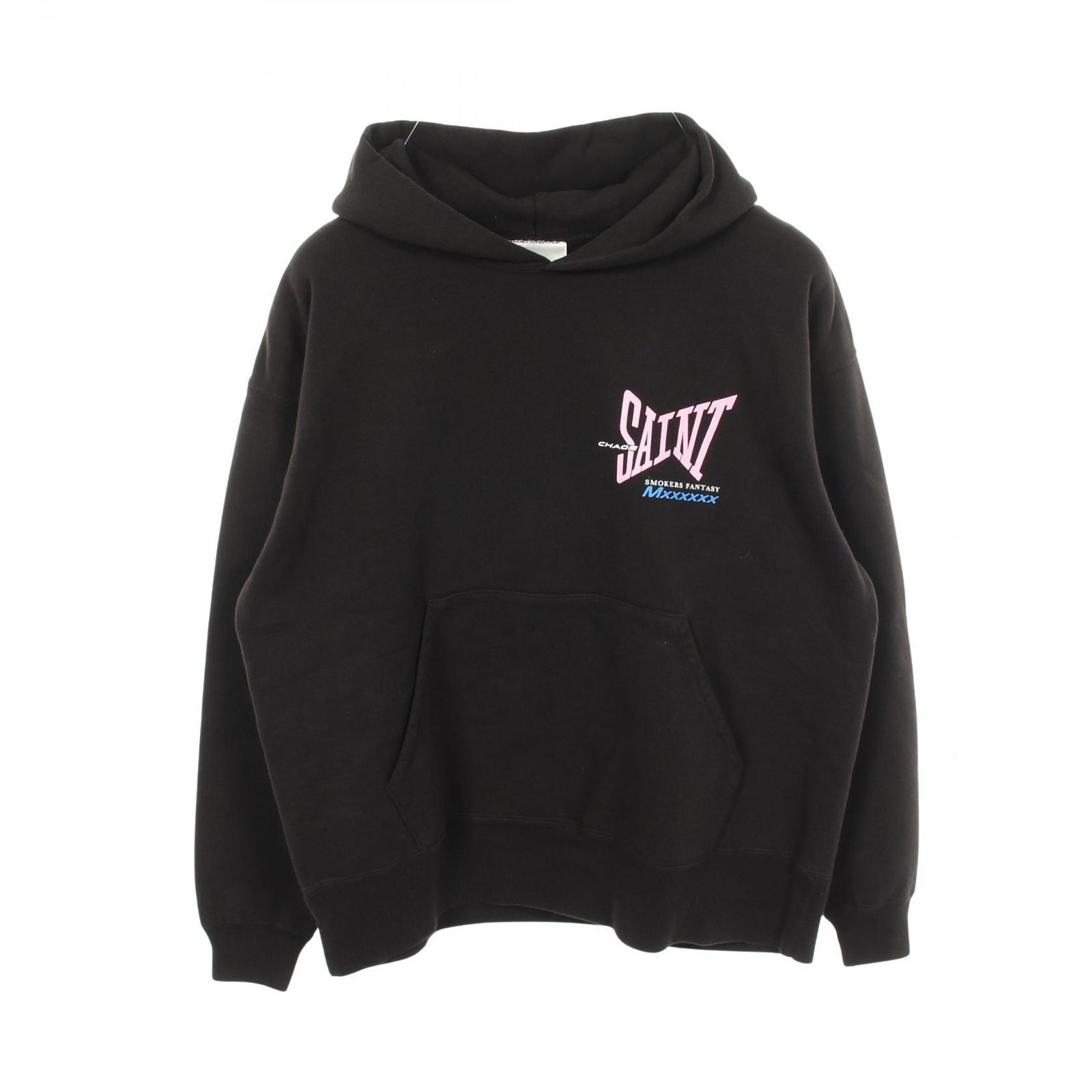 セント マイケル SAINT MICHAEL パーカー HOODIE RIBON SAINT コットン プルオーバーパーカー メンズ Used A