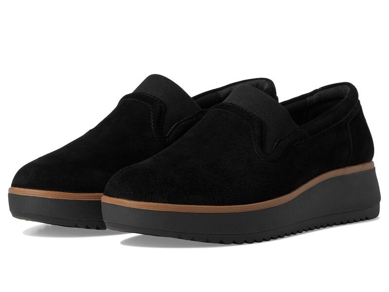 クラークス レディース シューズ スニーカー Clarks Zylah Sky Black Suede ブラック