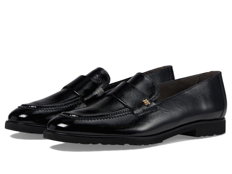 ポール・グリーン レディース シューズ スリッポン・ローファー Paul Green Wheaton Flat Black Crinkled Patent ブラック