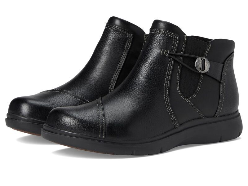 クラークス レディース シューズ ブーツ・レインブーツ Clarks Certina Joy Black Leather ブラック