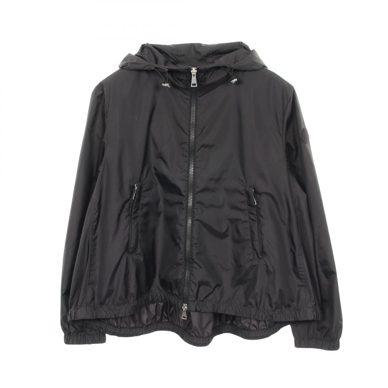 モンクレール MONCLER BOISSAARD フード付き ブラック ナイロン BOISSAARD ジャケット レディース Used A