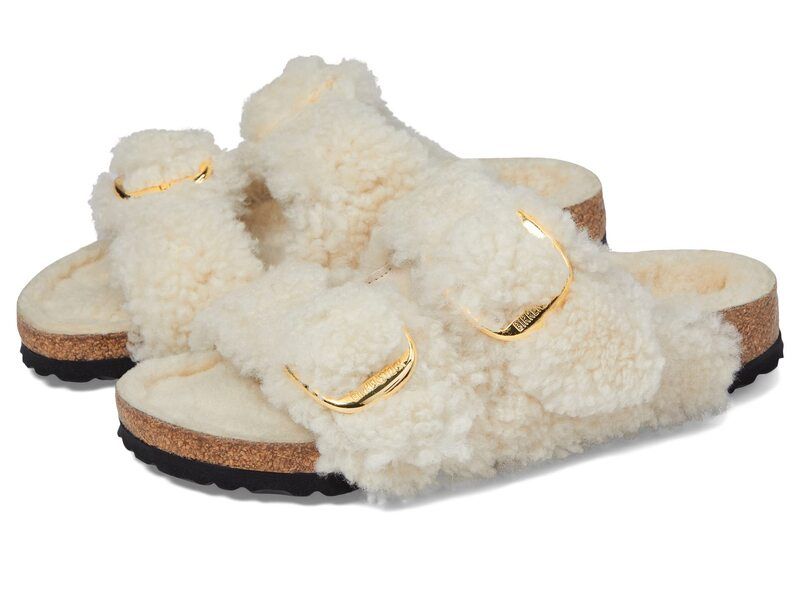 ビルケンシュトック レディース シューズ サンダル Birkenstock Arizona Big Buckle Teddy Eggshell