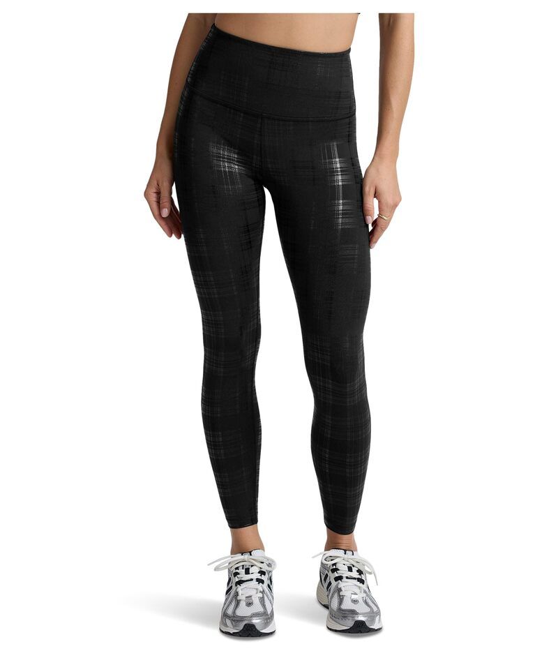 ビヨンドヨガ レディース ボトムス カジュアルパンツ ミディ レギンス Beyond Yoga High Waisted Midi Leggings Plaid Foil Black ブラック