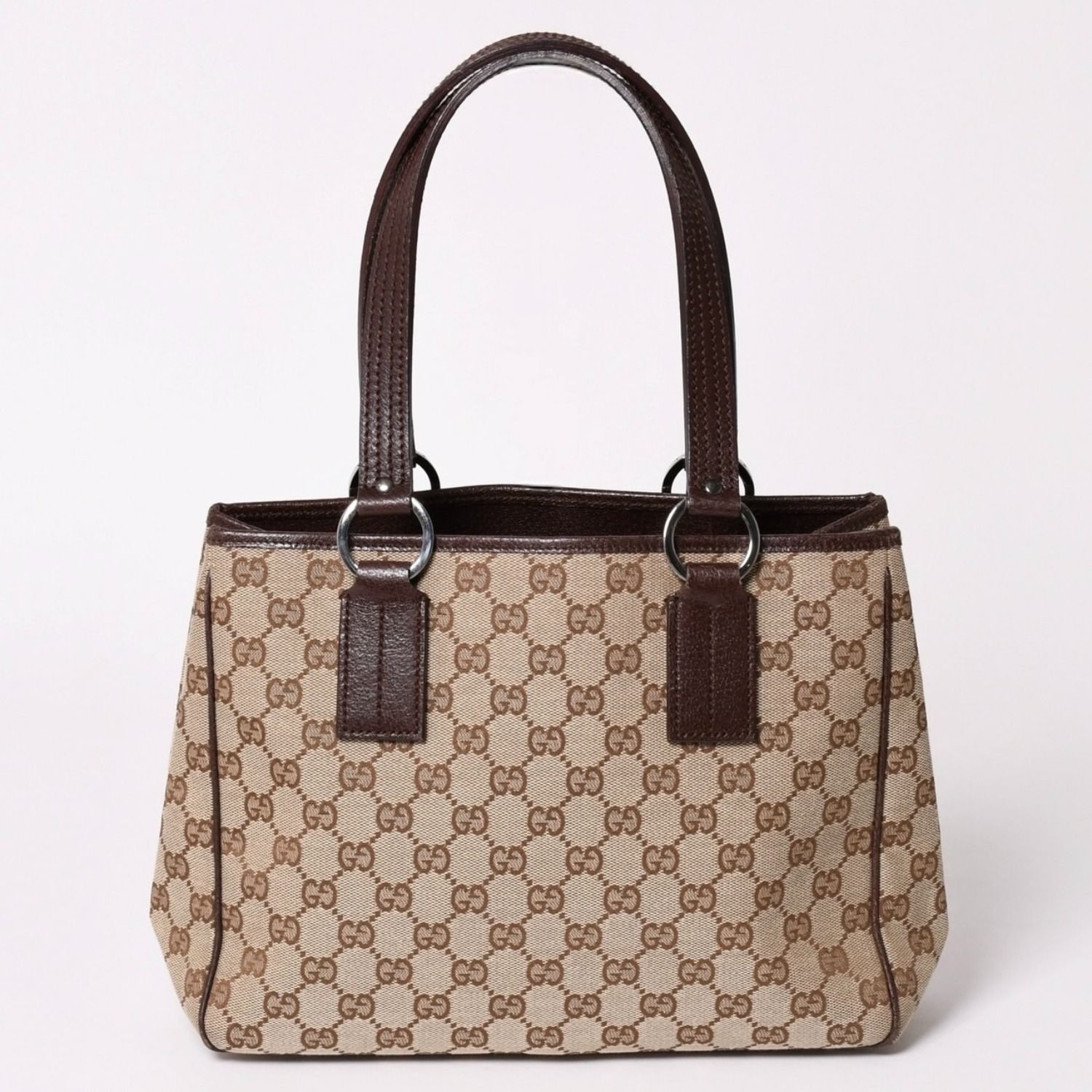 極美品 GUCCI グッチ GGキャンバス トートバッグ 113019 ベージュ