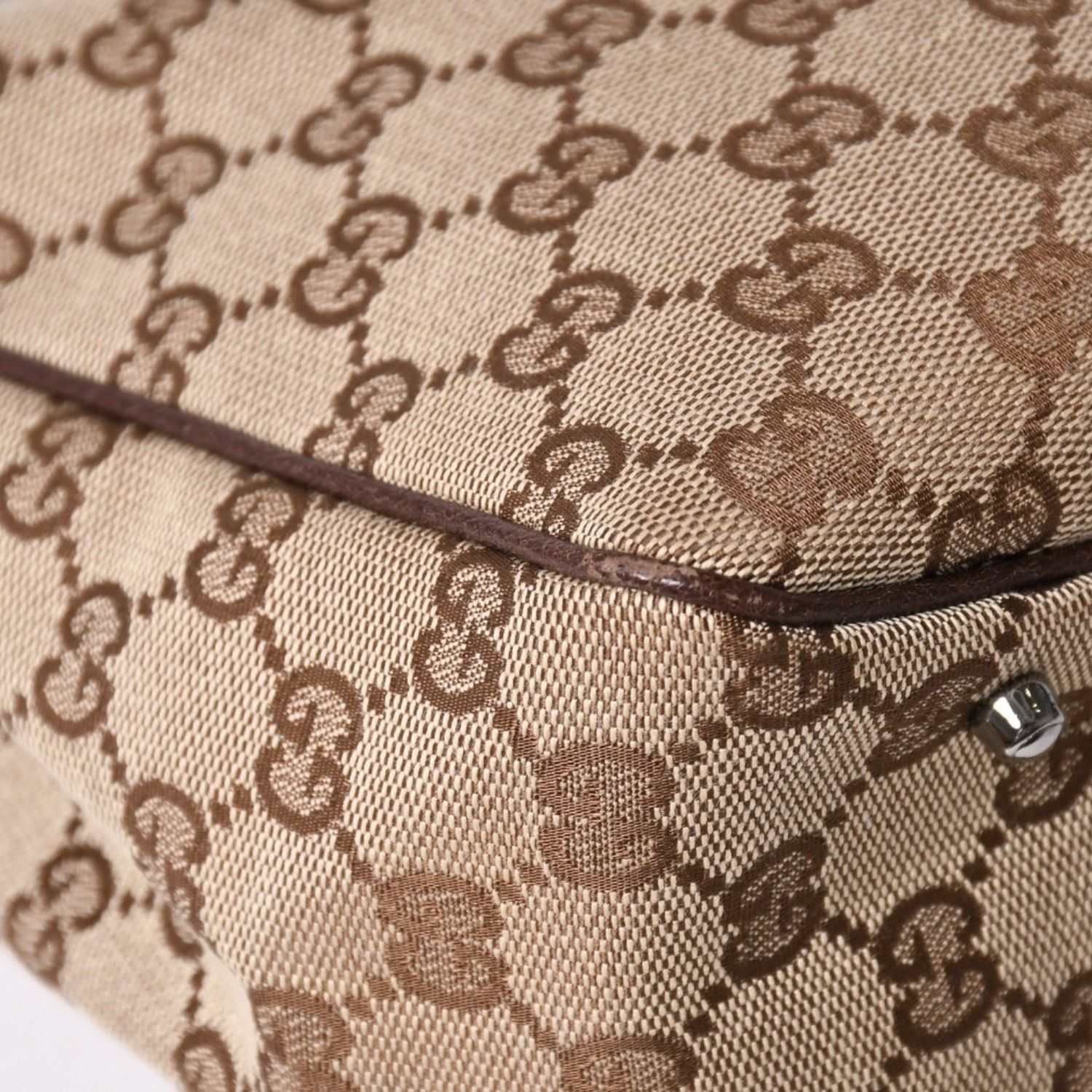 極美品 GUCCI グッチ GGキャンバス トートバッグ 113019 ベージュ