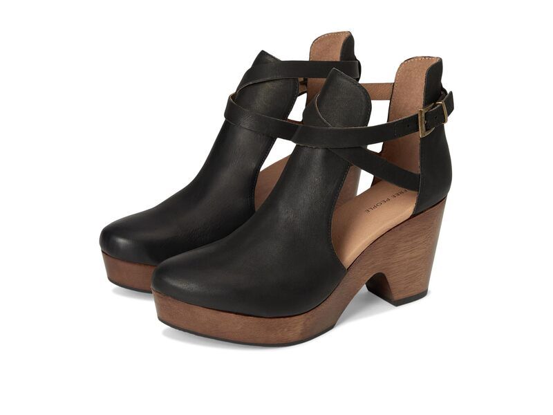 フリーピープル レディース シューズ サンダル レザー Free People Cedar Leather Clogs Black Leather ブラック