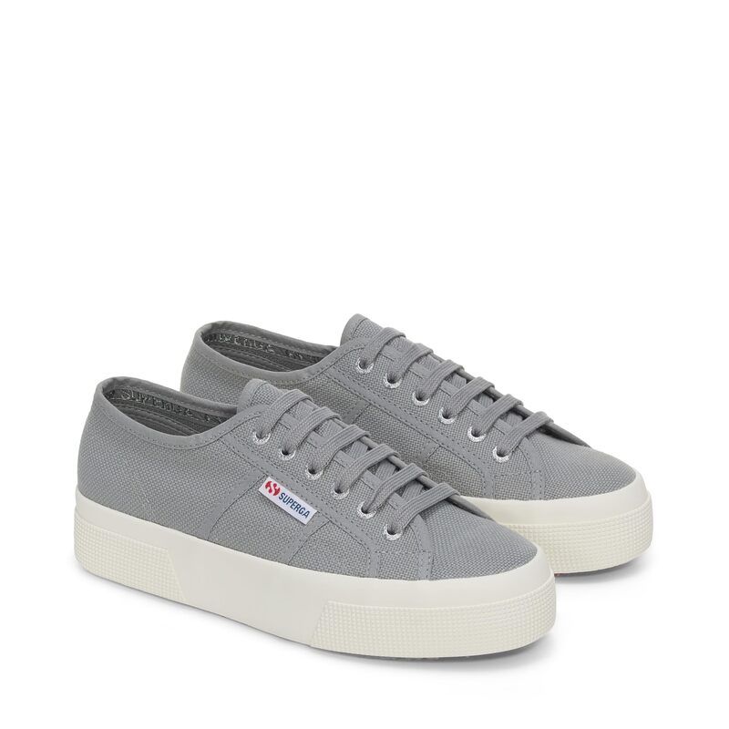 スペルガ レディース シューズ スニーカー プラットフォーム Superga 2740 Platform Grey Silver グレー