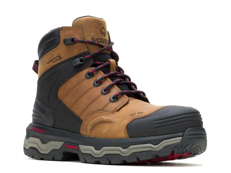ウルヴァリン メンズ シューズ ブーツ・レインブーツ Tシャツ ブーツ Wolverine Alpha Infinity Waterproof CarbonMax Steel Toe Work Boot Mens Taupe トープ