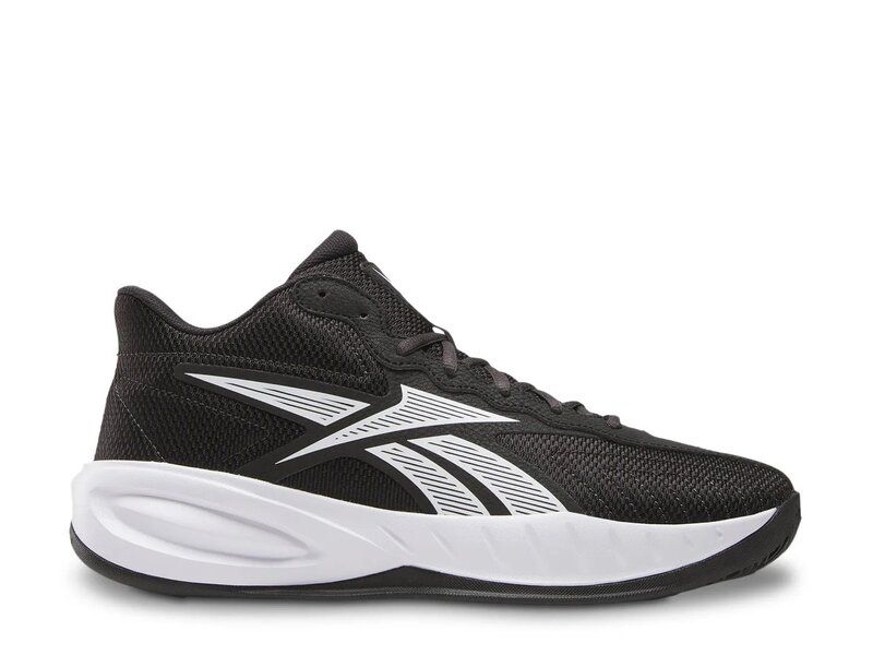 リーボック メンズ シューズ スニーカー Reebok Press Retro Basketball Shoe Black ブラック