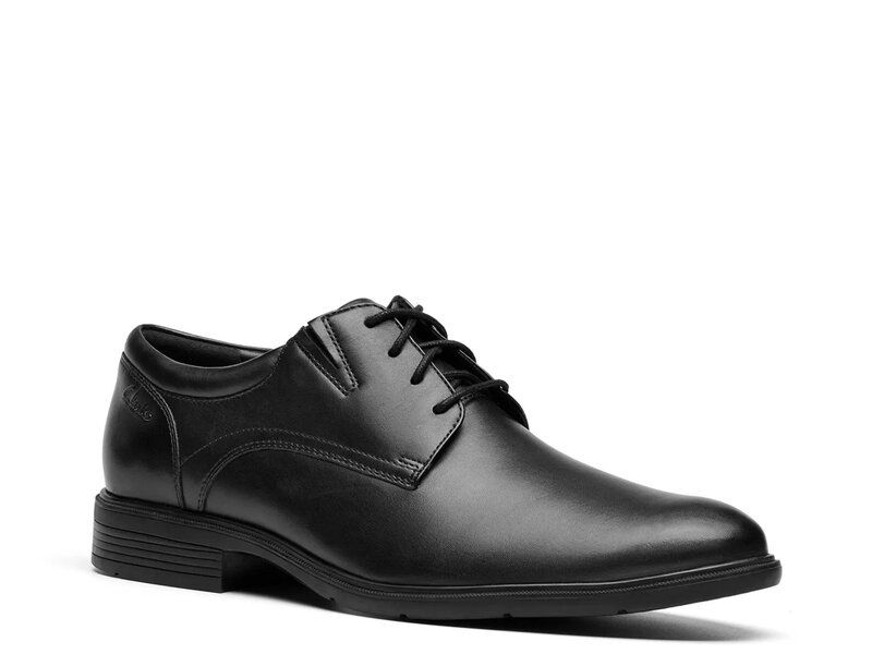 クラークス メンズ シューズ オックスフォード Clarks Steadwell Oxford Black Leather ブラック