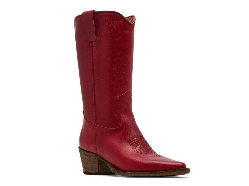 スティーブ マデン レディース シューズ ブーツ・レインブーツ Steve Madden Albany Western Boot Red レッド