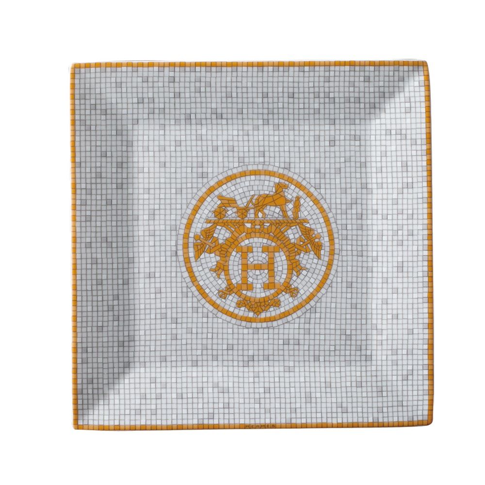 HERMES エルメス プレート モザイク ヴァンキャトル プチカレ 15cm