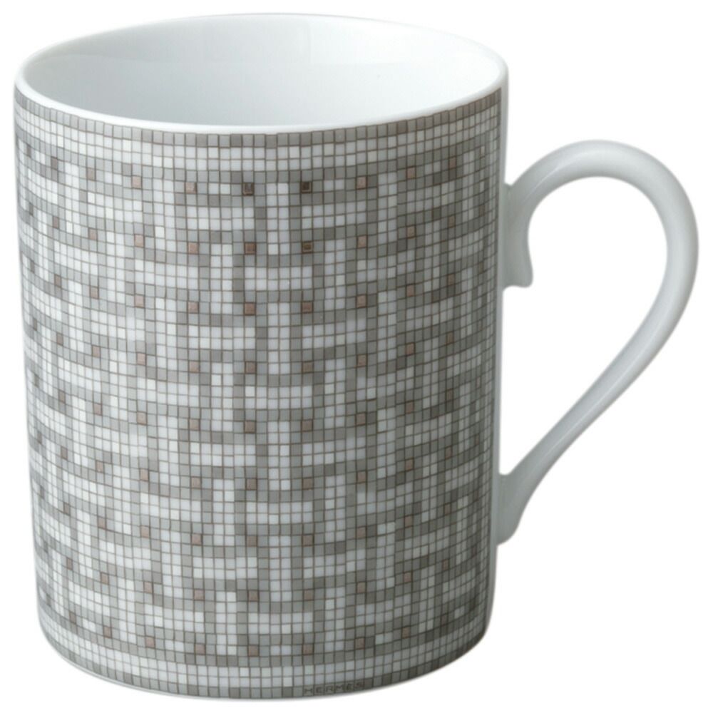 エルメス HERMES マグカップ MOSAIQUE AU 24　モザイク・ヴァンキャトル 35031 プラチナ 300ml 【お取り寄せ】
