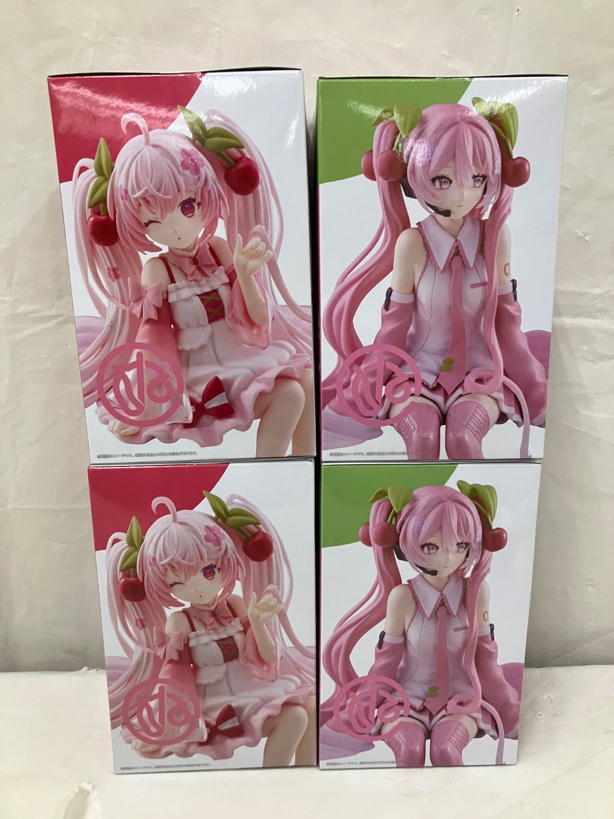 未開封 初音ミク ぬーどるストッパー フィギュア 桜ミク 4個セット