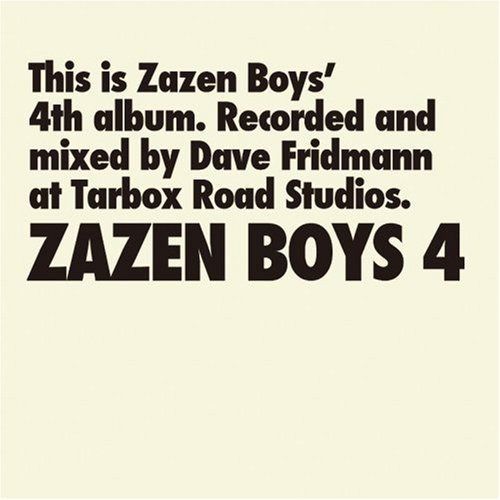 【CD】ZAZEN BOYS4