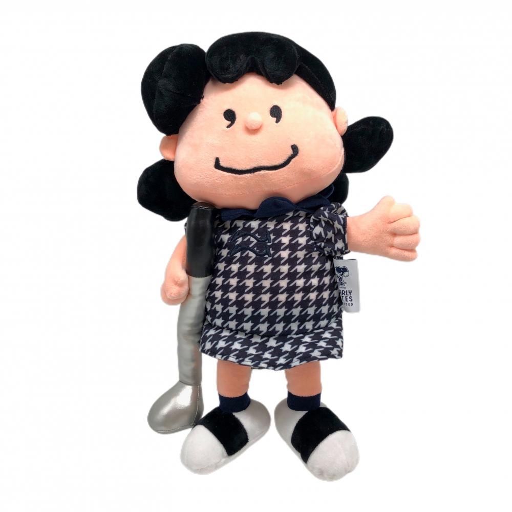 【新品】パーリーゲイツ×PEANUTS ヘッドカバー(FW) ペールオレンジ×ネイビー×白 ルーシー ゴルフ PEARLY GATES