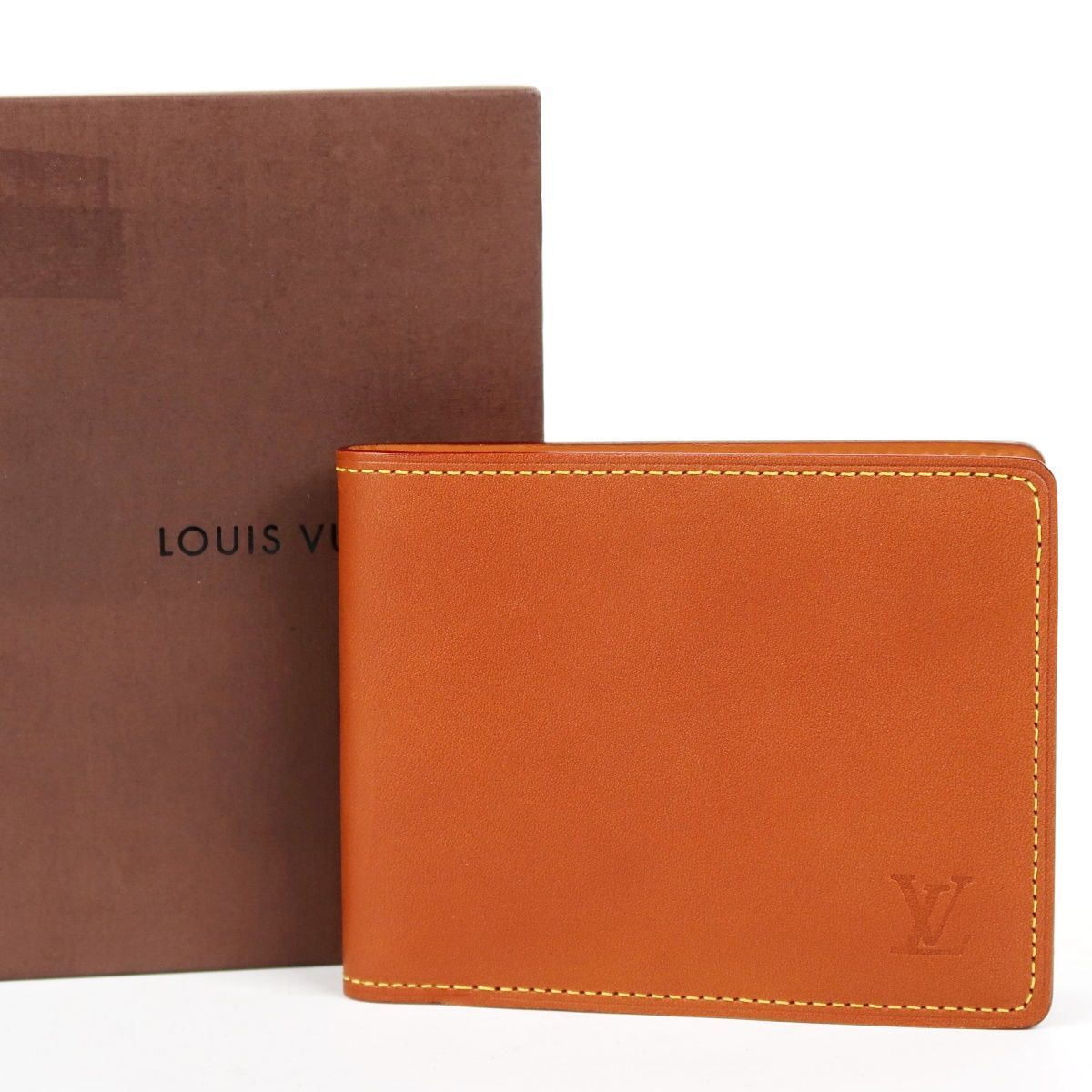 【超美品】LOUIS VUITTON ヴィトン ノマド ポルトビエ6 二つ折り財布 札入れ ブラウン【TO71】