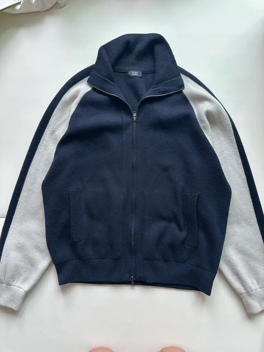 STUOFFICE TOMBOY ジップアップ カーディガン ネイビー 体感XL XXL