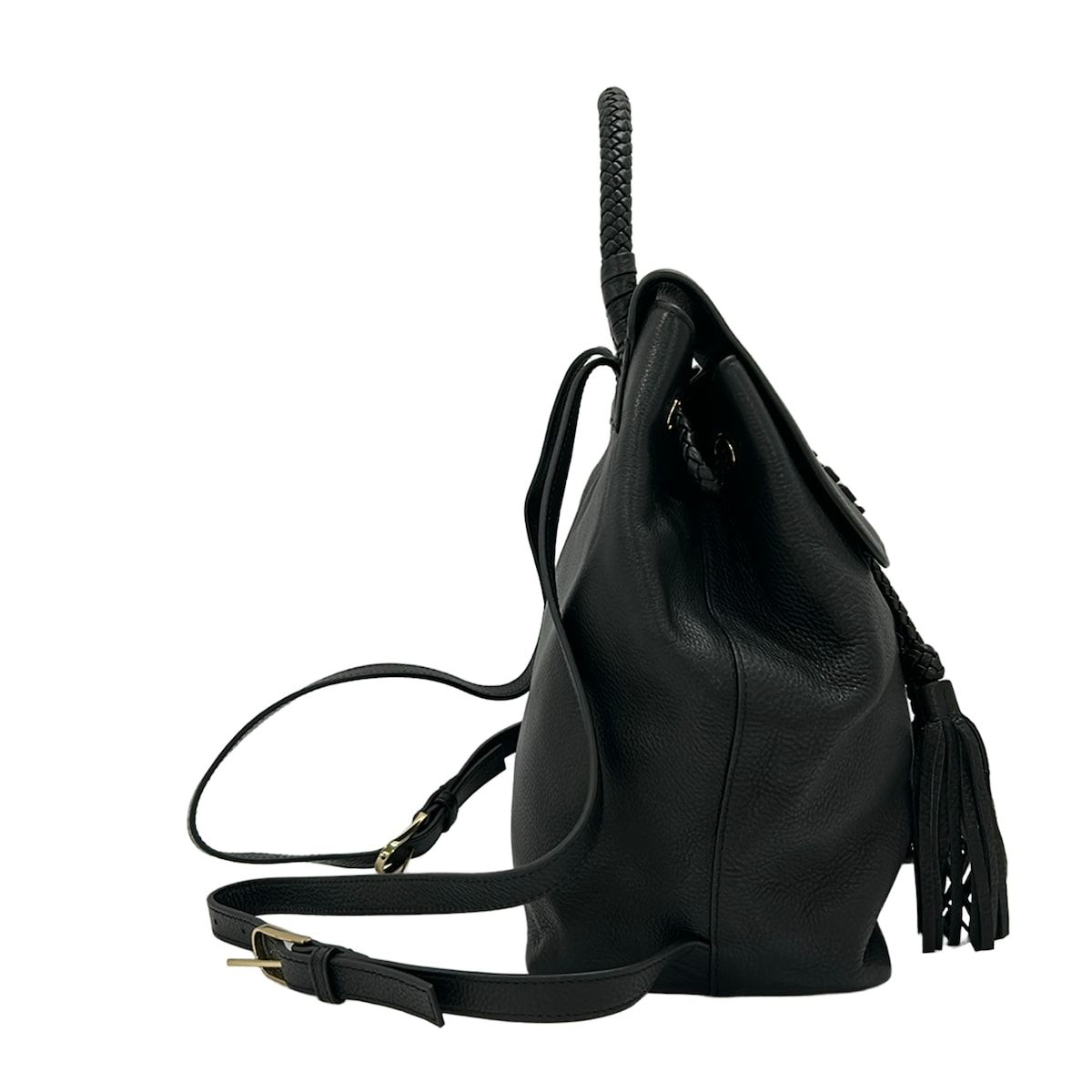 Tory Burch トリーバーチ本革リュック黒タッセル レザー 韓国免税店購入 TORY BURCH(トリーバーチ) リュックサック 黒 タッセル レザー - メルカリ
