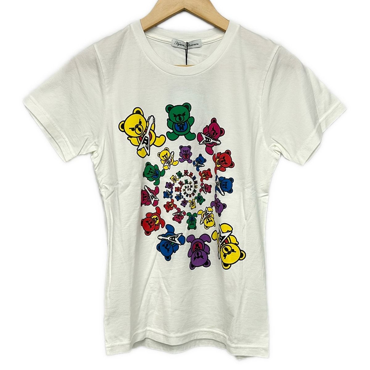 HYSTERIC GLAMOUR(ヒステリックグラマー) 半袖Tシャツ サイズF レディース美品 - 白×マルチ クマ