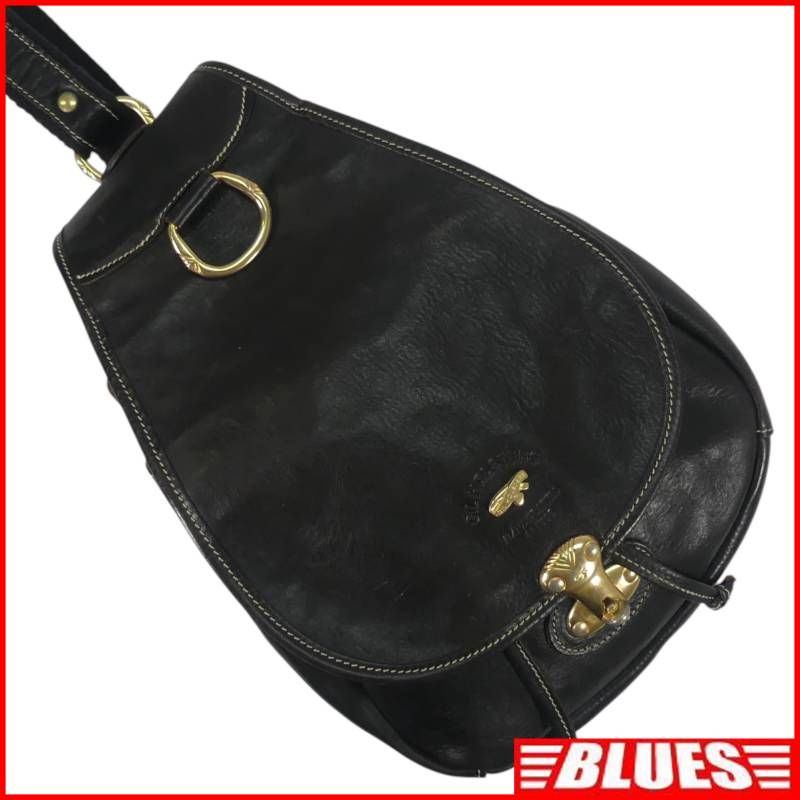 GIL HOLSTERS ギルホルスターズ ショルダーバッグ フランス製 ヴィンテージ 黒 ブラック レディース 革 クロスボディバッグ ショルダーバッグ一覧←SEULB屋着古← NR4999