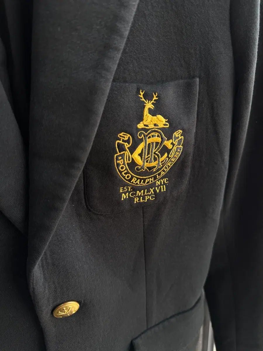 2/ POLO RALPH LAUREN(ポロラルフローレン) ゴールド ダブルボタン ブレーザー ジャケット