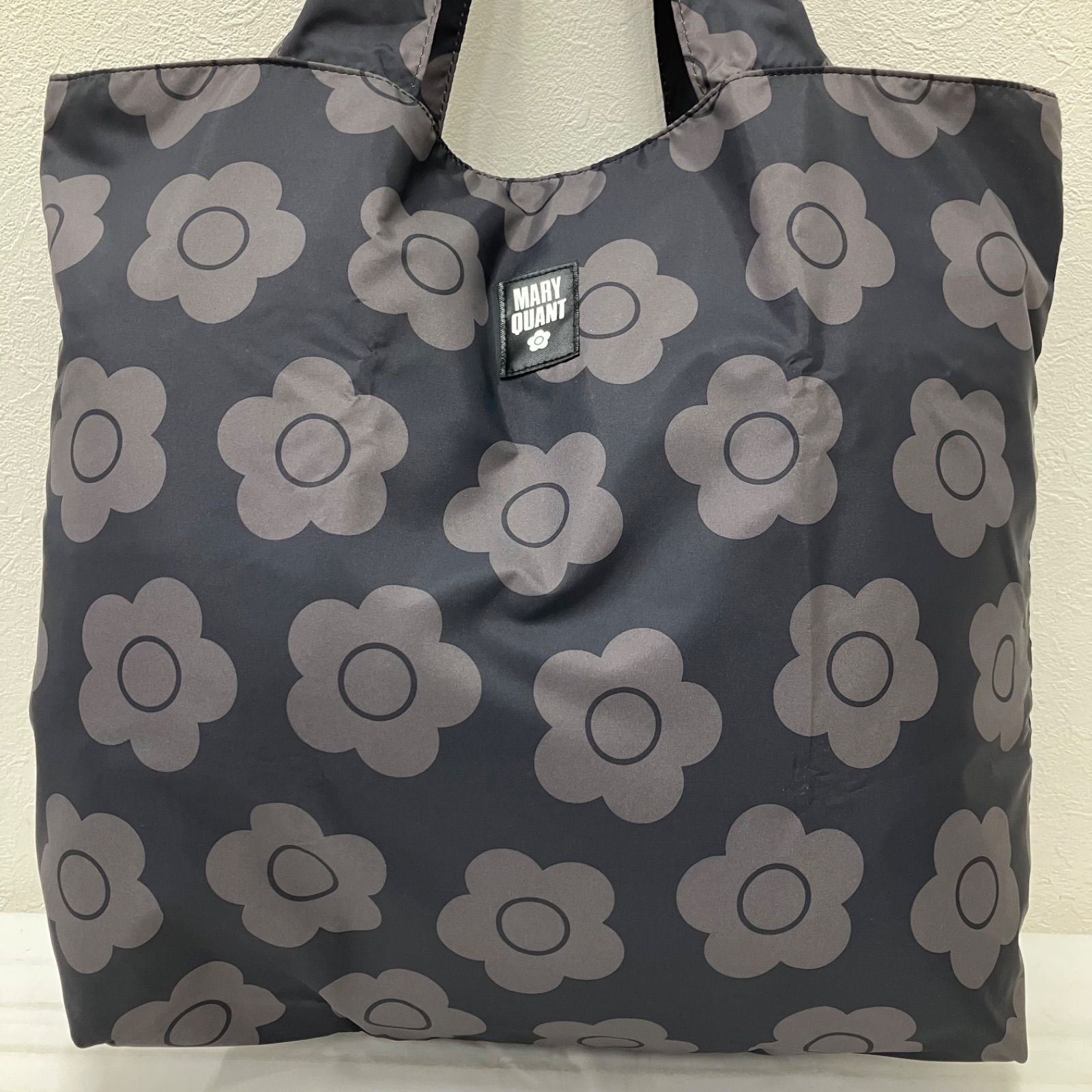 2493 MARY QUANT マリークワント トートバッグ 花柄 デイジー ナイロン 