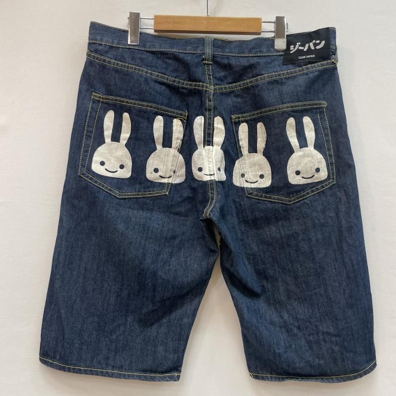 キューン 5連 ビッグ うさぎ デニム ハーフパンツ 黒パッチ メンズ 34インチ ISItems【USED】【古着】【中古】50160119 8,470円