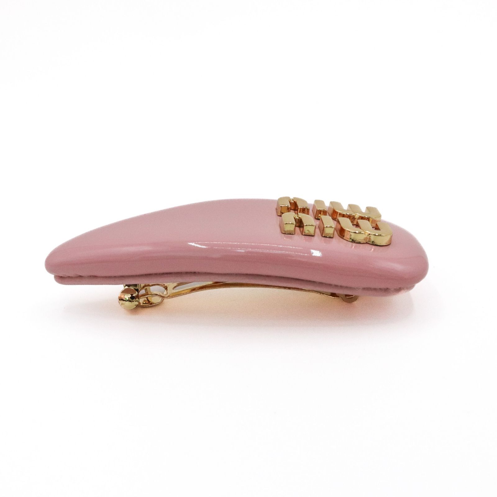 ミュウミュウ ヘアクリップ バレッタ ヘアアクセサリー ゴールド金具