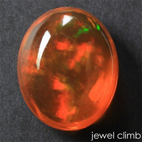 【鑑別書付】深いオレンジの地色に高い透明度！メキシコオパール 宝石 ルース １．８９ＣＴ