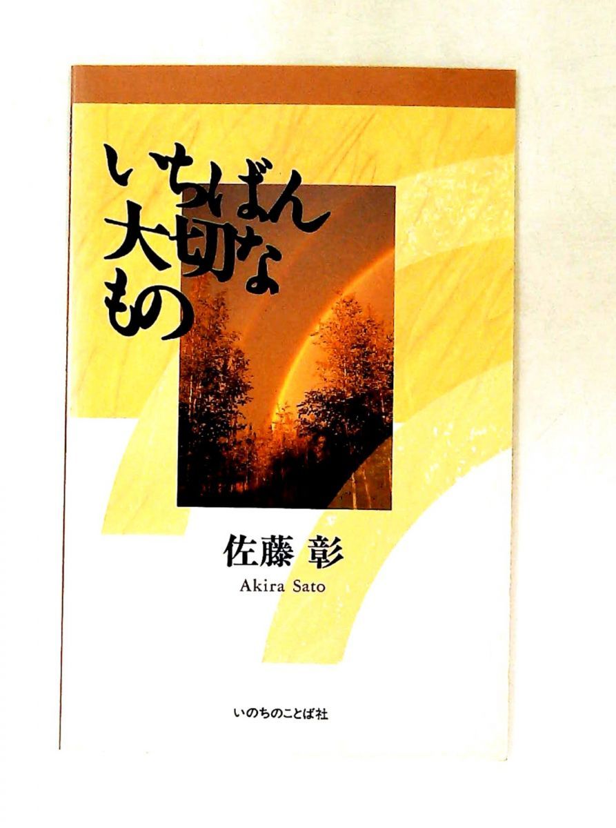 いちばん大切なもの 佐藤 彰