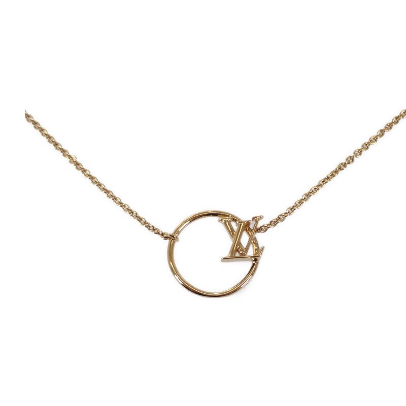 ルイヴィトン LOUIS VUITTON LVエクリプス M00762 ネックレス メタル ゴールド レディース【中古】【Aランク】